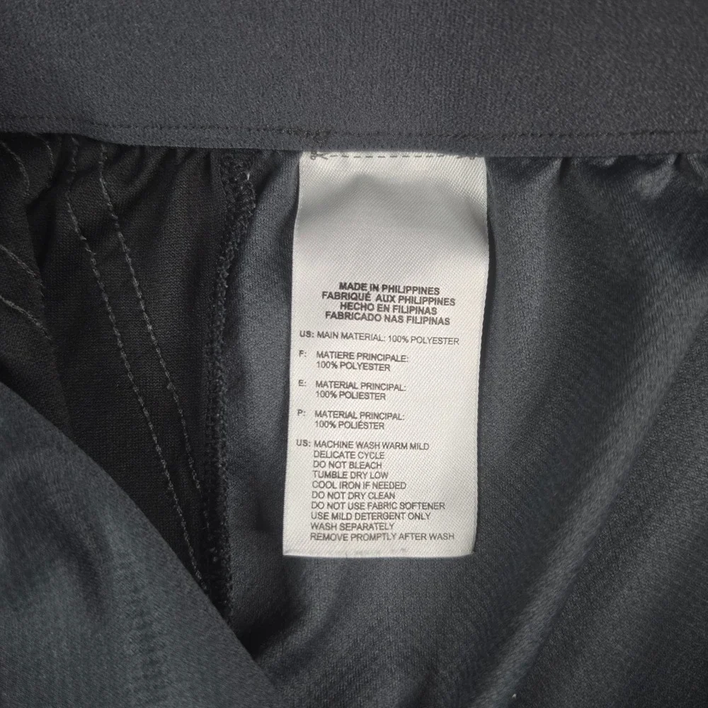 Adidas Climalite Running Shorts Medium Black Gray Chevron Print